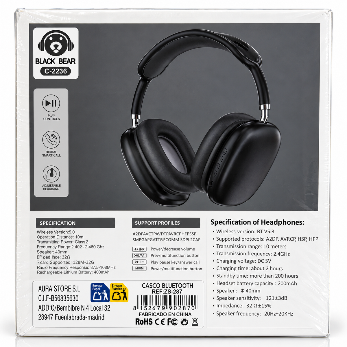 NOISE C2236 500BT – Căști Wireless Bluetooth