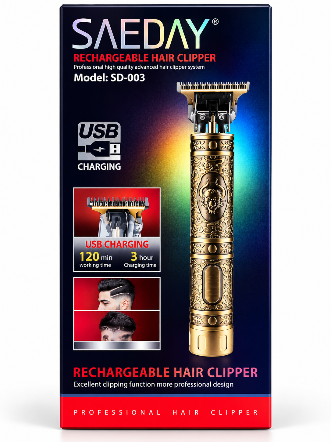 SAEDAY SD-003 ZS-045 – Aparat de Tuns Reîncărcabil