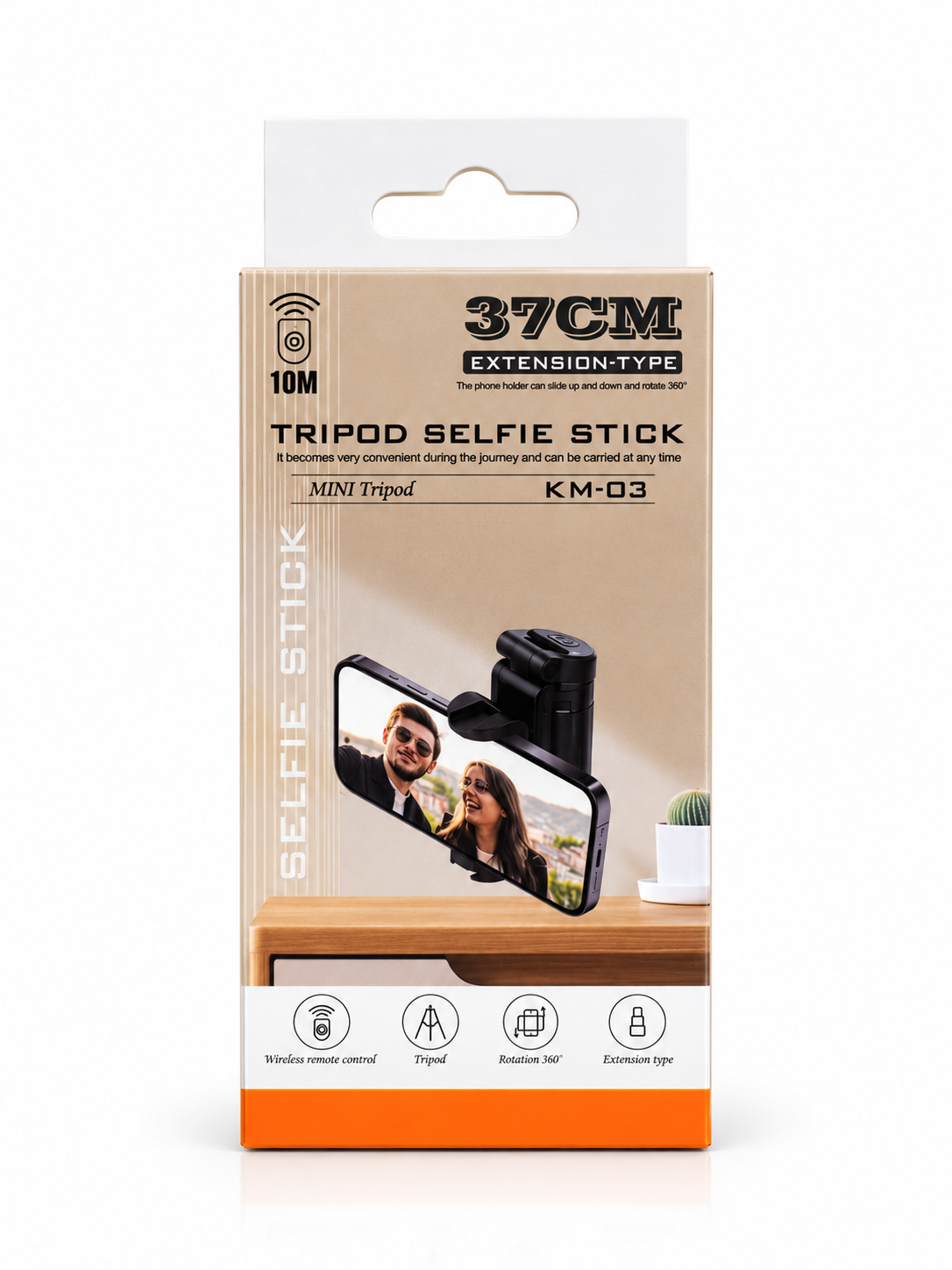 Mini Tripod Selfie Stick 37 cm KM-03