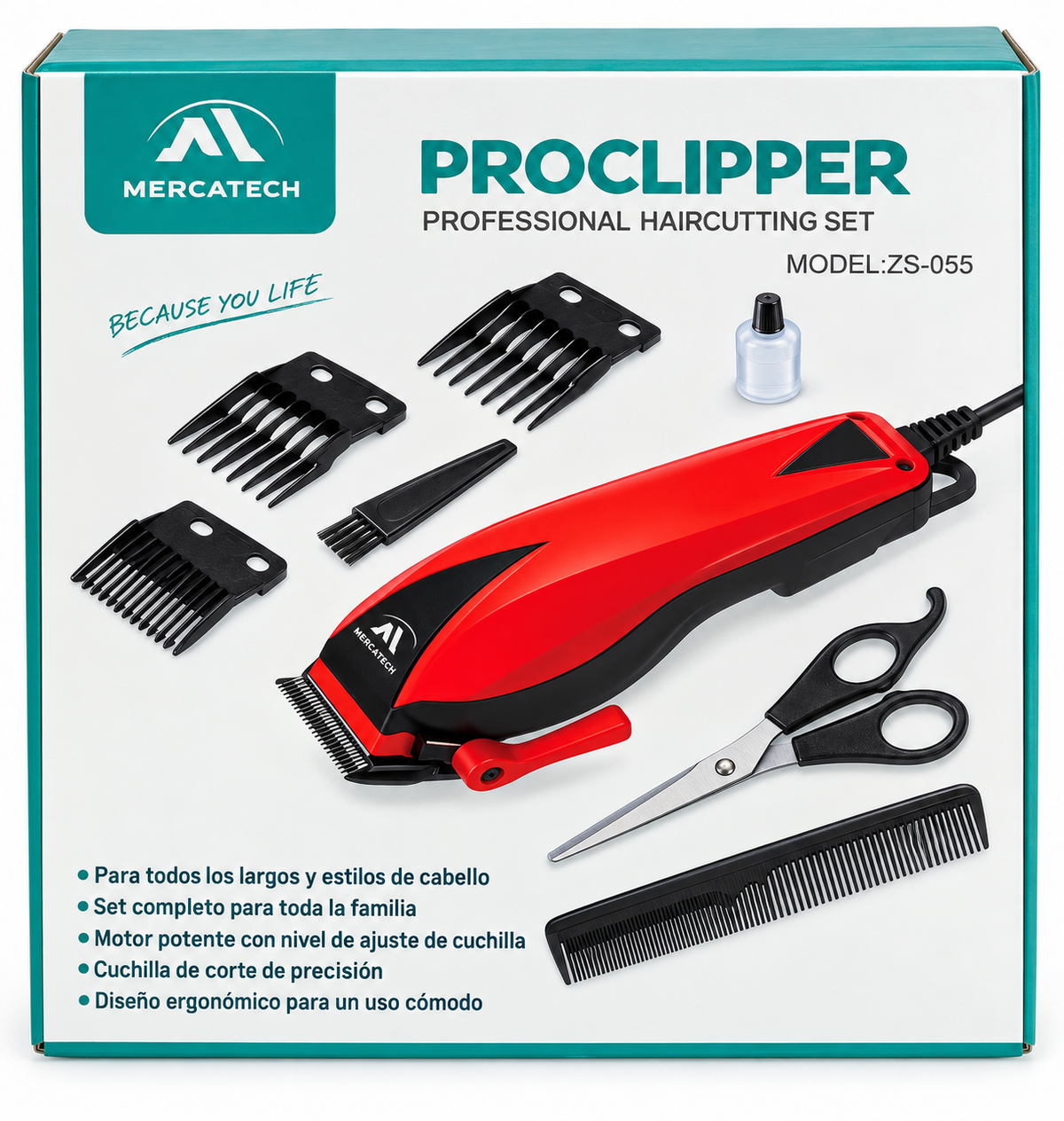 Megatech ProClipper Professional Haircutting Set ZS-005
