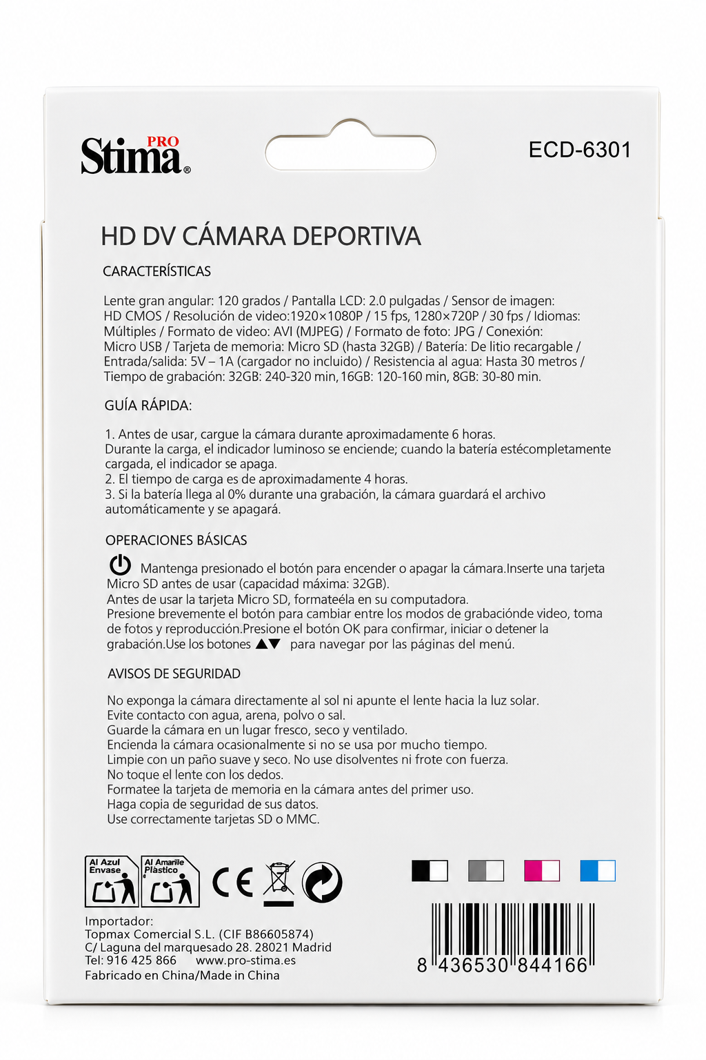 PROSTIMA HD DV Camera Acțiune