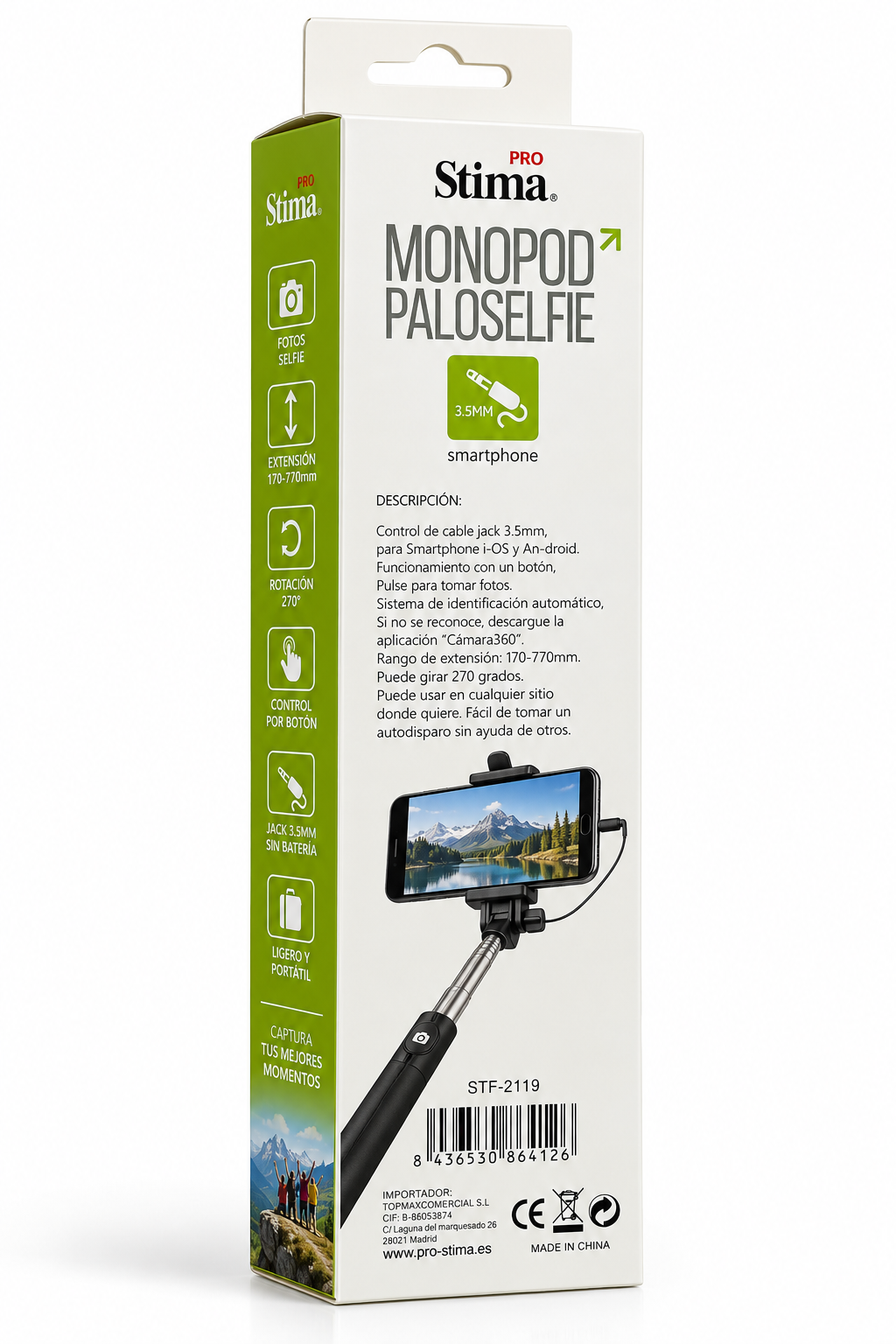 PROSTIMA STF-2119 – Selfie Stick Monopod